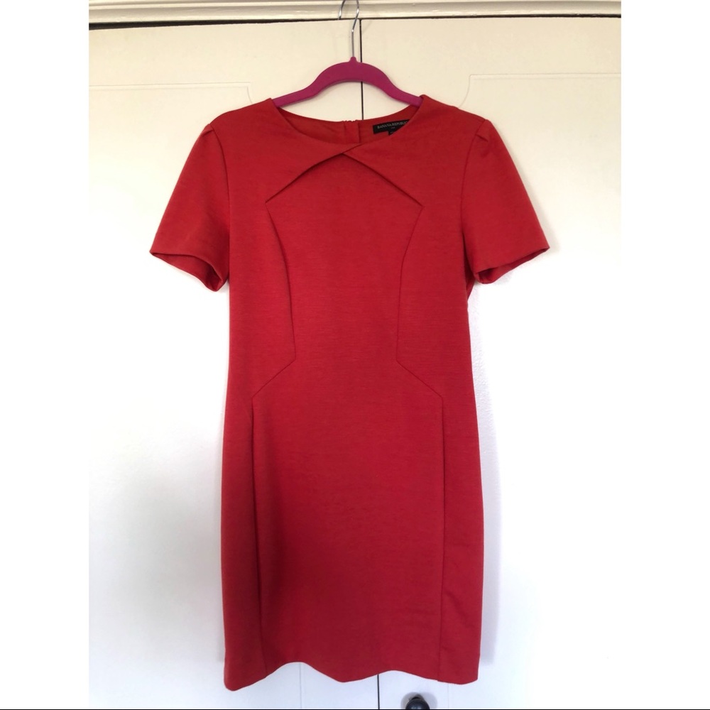 Banana Republic Orange business casual dress